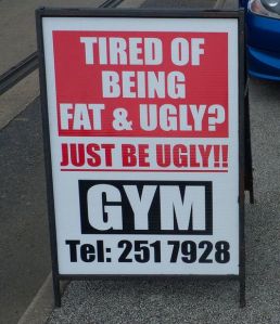 Gym sign