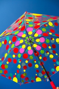 Polka dot umbrella